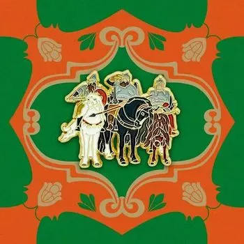 Значок металлический "Богатыри"