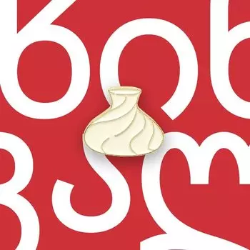 Значок металлический Heart Of Moscow Хинкали