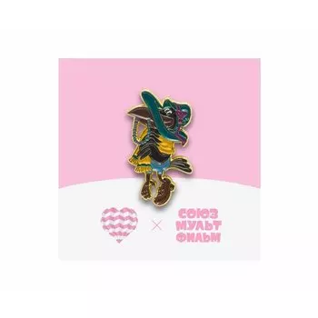 Значок металлический Heart Of Moscow Ворона