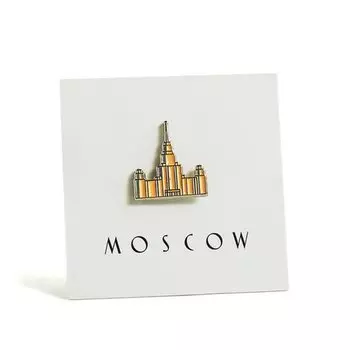 Значок металлический "Высотка"