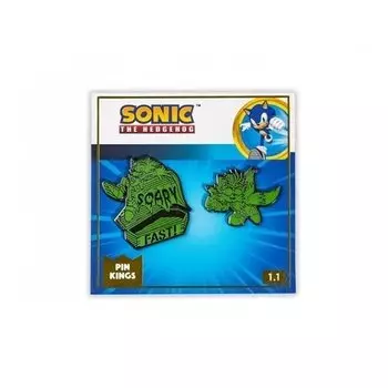 Значок Rubber Road Pin Kings Sonic the Hedgehog Dark Halloween 1.1, набор из 2 шт