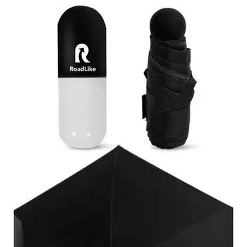 Зонт компактный в чехле RoadLike, черный