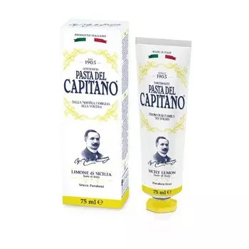 Зубная паста Pasta del Capitano 1905 Сицилийский Лимон, 75 мл