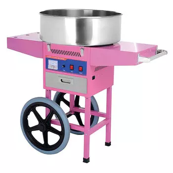 Аппарат для сахарной ваты Rosso HEC-03C с тележкой