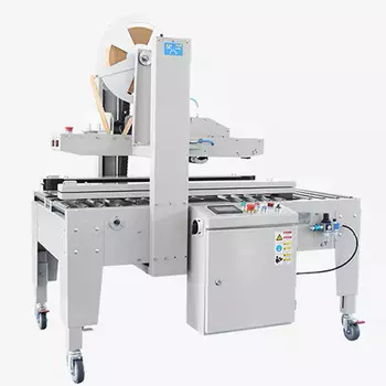 Автоматический заклейщик коробов с активируемой водой лентой Hualian Machinery FXW-6050