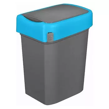 Бак для мусора Restola 434258117 SMART BIN 50л (430x330x630мм), с крышкой маятник синий