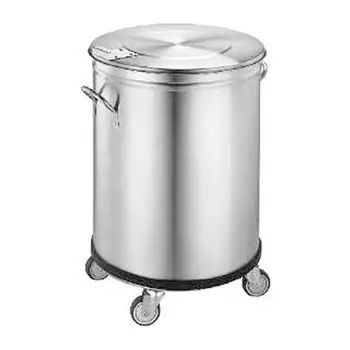 Бак для отходов RedGastro GB-50W 50л, нерж сталь, на колесах