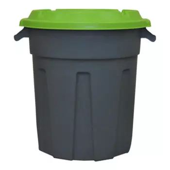Бак с крышкой пищевой 60л SC6160, ING6160-НК полипропилен d=54,3см h=54,5см серый