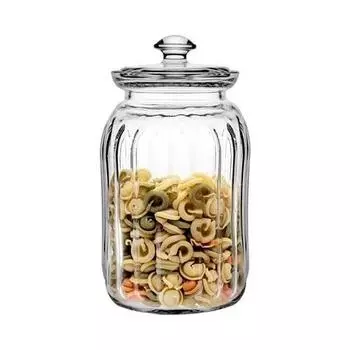 Банка для сыпучих продуктов 2500мл 102х258мм со стеклянной крышкой Вива Pasabahce 96393