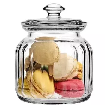 Банка для сыпучих продуктов 900мл 102х152мм со стекл. крышкой Вива Pasabahce 96374