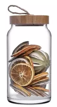 Банка с крышкой бамбук 1130 мл Вуди | 43593/b