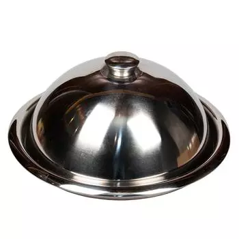 Баранчик клош (крышка для горячего) d 40см h 18,5см с блюдом нерж P.L. Proff Cuisine | SG-80610(D)