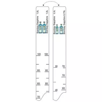 Барная линейка Bombay Sapphire (500мл/750мл/1л) P.L. Proff Cuisine