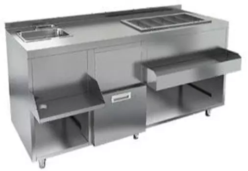 Барная станция Restoinox БСЗ1-15/6-04 без ящика, с вертушкой