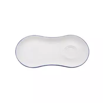 Блюдце для завтрака 250х120мм синий край Bonna Retro E101GRM01STB