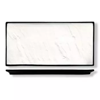 Блюдо 36х25,5см с черным основанием фарфор P.L. Proff Cuisine | 99000156