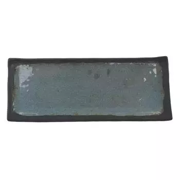 Блюдо 40х16х2см прямоуг. Turquoise black пластик меламин P.L. Proff Cuisine | JW55316