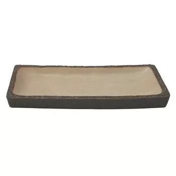 Блюдо 41х18х4см прямоуг. Timber Brown пластик меламин P.L. Proff Cuisine | S51607