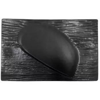 Блюдо черное прямоугольное Matsuyama 30х19см P.L. Proff Cuisine | H9745-B