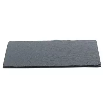 Блюдо для подачи прямоугольное 25*12см h=0,5см черное, сланец MGProf | PLT-R2512