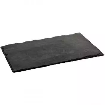 Блюдо для подачи прямоугольное MGProf 30х12см черное, сланец