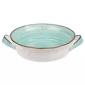 Блюдо круглое d 22х6см 1500мл с ручками Ocean Fusion P.L. Proff Cuisine | 97000004 /P5225928/0525-4