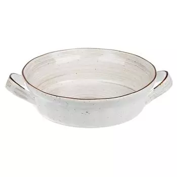 Блюдо круглое d 22см h6см 1500мл с ручками White Fusion P.L. Proff Cuisine | 99010004 /P5225928-0525