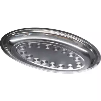 Блюдо металлическое овальное MVQ ODST25N 25х15,5см