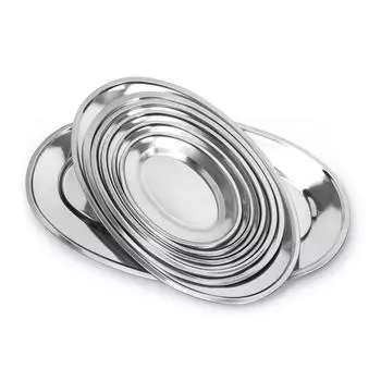Блюдо овальное 18 Luxstahl RGS-PD371 455x315мм нерж