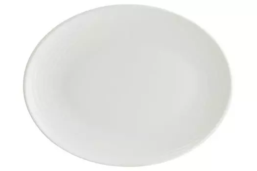 Блюдо овальное 250х190мм Bonna Loop White LOPMOV25OV