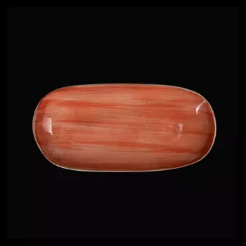 Блюдо овальное 255х125 мм коралловое Corone Natura