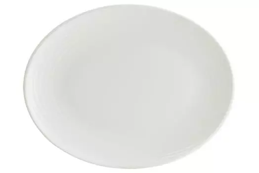 Блюдо овальное 310х240мм Bonna Loop White LOPMOV31OV