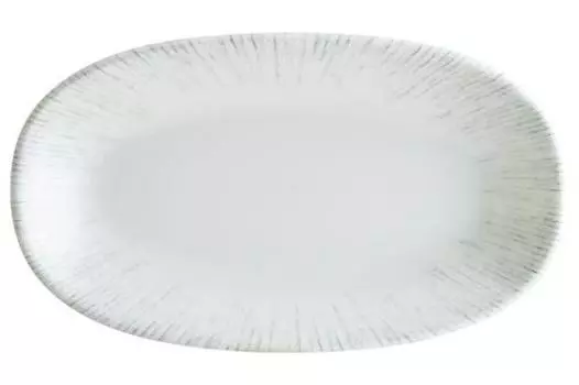 Блюдо овальное 340х190мм Bonna Iris Grey IRSGRM34OKY