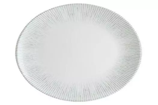 Блюдо овальное 360х280мм Bonna Iris Grey IRSMOV36OV