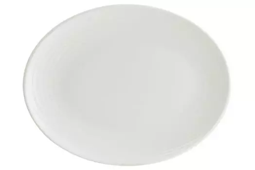 Блюдо овальное 360х280мм Bonna Loop White LOPMOV36OV