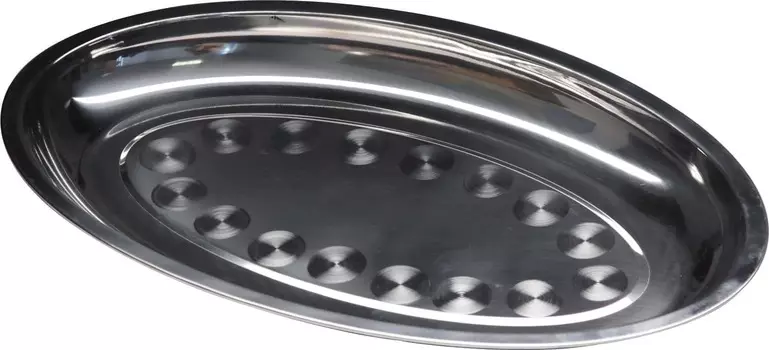 Блюдо овальное 400х245 мм нерж.сталь | RGS-XX-3017
