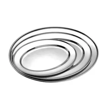 Блюдо овальное 40см нерж P.L. Proff Cuisine | 21564 / JQ-OT429 / 8316