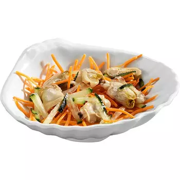 Блюдо сервировочное Pujadas 22107 Ракушка 115х115х20мм, меламин