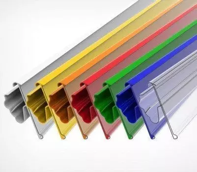 Ценникодержатель двухпозиционный EuroposGroup LST39, 1238мм, белый