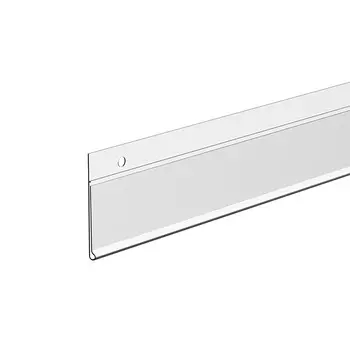 Ценникодержатель универсальный с клипсами EuroposGroup DBH39 1000мм прозрачный