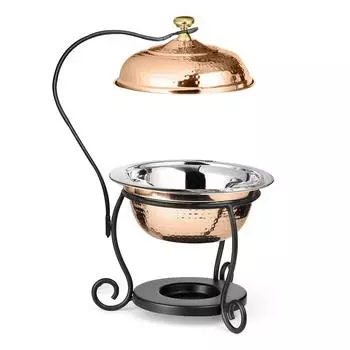 Чафиндиш (мармит) 1,75л на подставке с медным покрытием нерж P.L. Proff Cuisine | SG-84451(A)