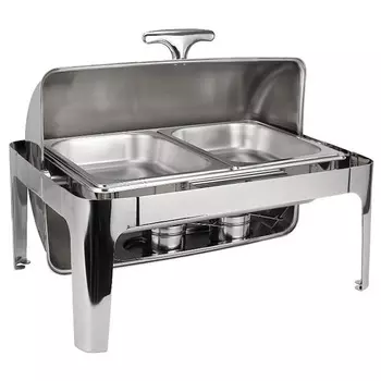 Чафинг диш MVQ Standart с крышкой ROLL-TOP 9л (2 гастроемкости)