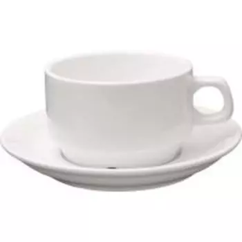 Чайная пара 180мл белая фарфор P.L. Proff Cuisine | F3653.3654