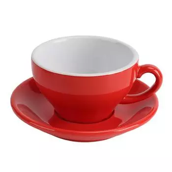 Чайная пара 200мл красная d 9,6см h6см Barista (Бариста) P.L. Proff Cuisine | HJ13081-200SET-185C