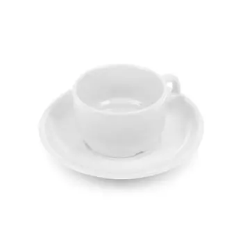 Чайная пара с круглым блюдцем Collage 180 мл