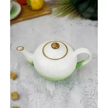 Чайник 600мл h9см зеленый фарфор "The Sun Eco" P.L. Proff Cuisine | 170645