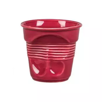 Чашка 140мл бордовая d 7,4см h7см мятая кофейная Barista (Бариста) P.L. Proff Cuisine | F3778-100WR
