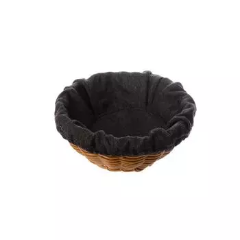 Чехол для корзинки Resto рогожка черный (для кт1896 кт1897 круглый)