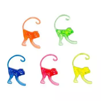 Декорации для стаканов "Обезьянки" разноцветные 2см, 100шт Resto