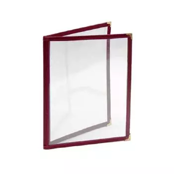 Держатель меню A5, 2 страницы, бордо, PVC Garcia De Pou | 168.04